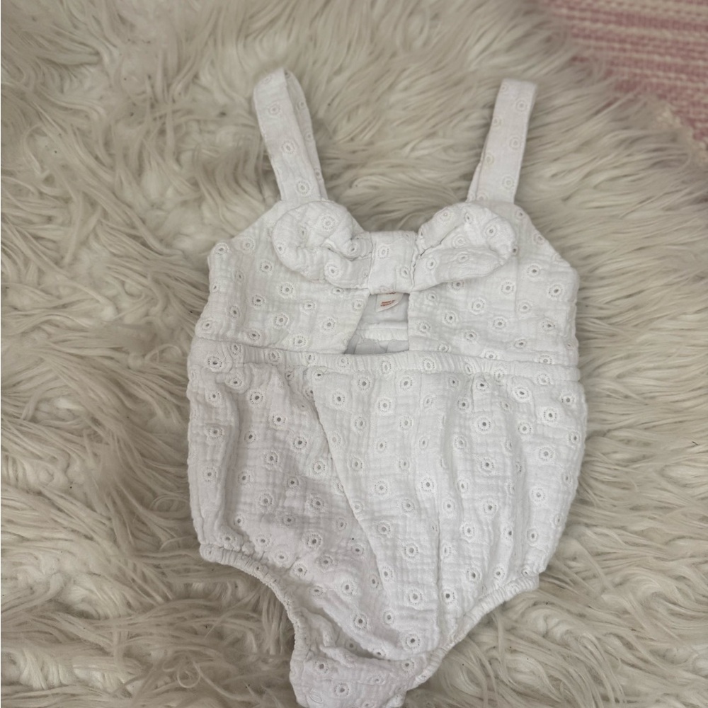 Carter's White Bodysuit One Piece with Classic Design
